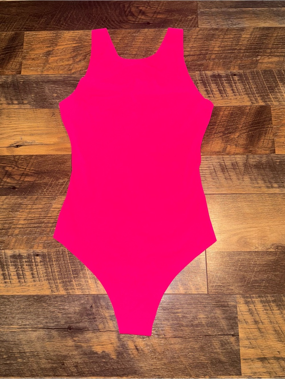 Smoothez by aerie Hot Pink Bodysuit Tank One-Piece